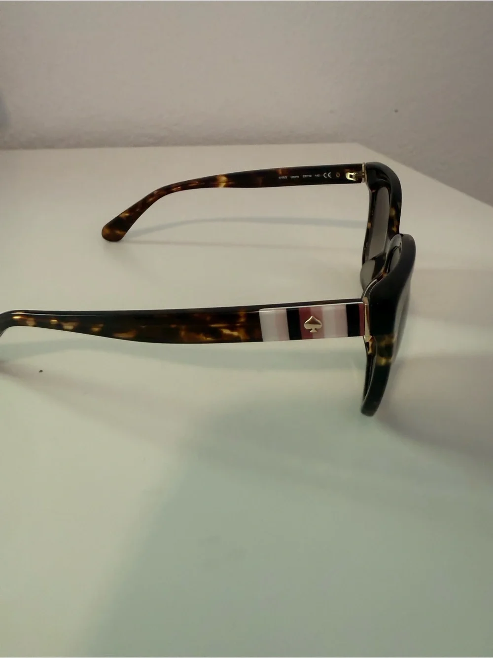 kate spade Black and Tortoiseshell Square Women's Sunglasses